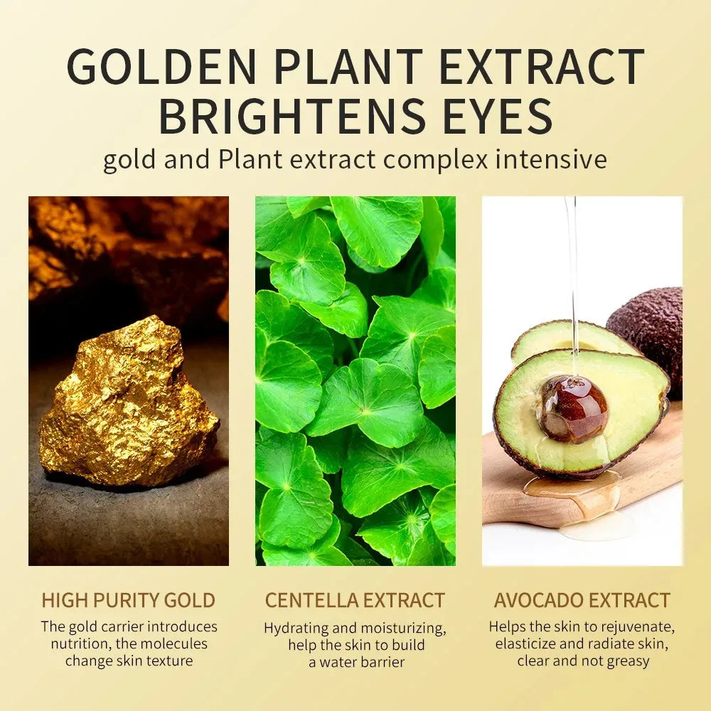 Avocado and Gold Eye Mask Bundle